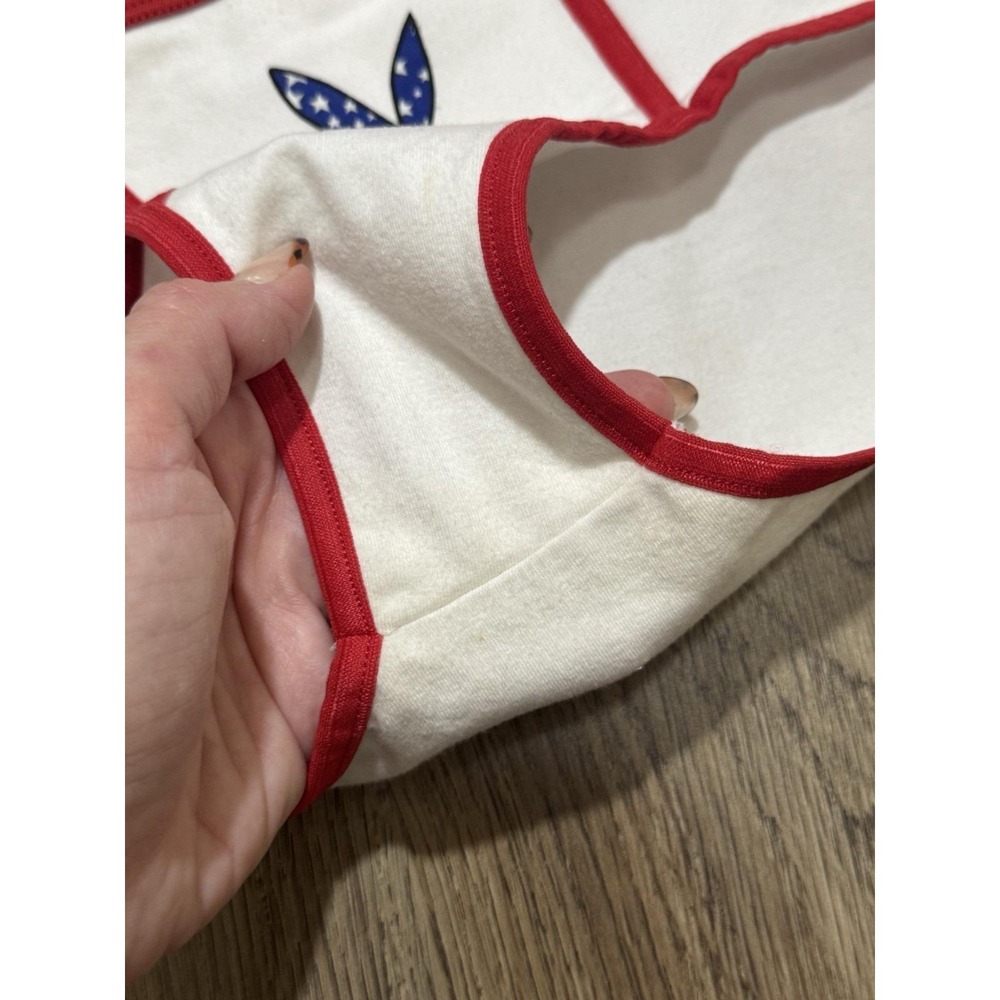 Y2K Vintage Playboy Bunny Head USA Flag Briefs Underwear Size L - Picture 11 of 15